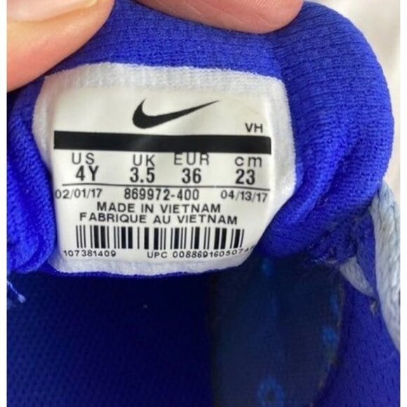 Girls Nike Downshifter 7 Blue Sneaker 4Y - Picture 7 of 8